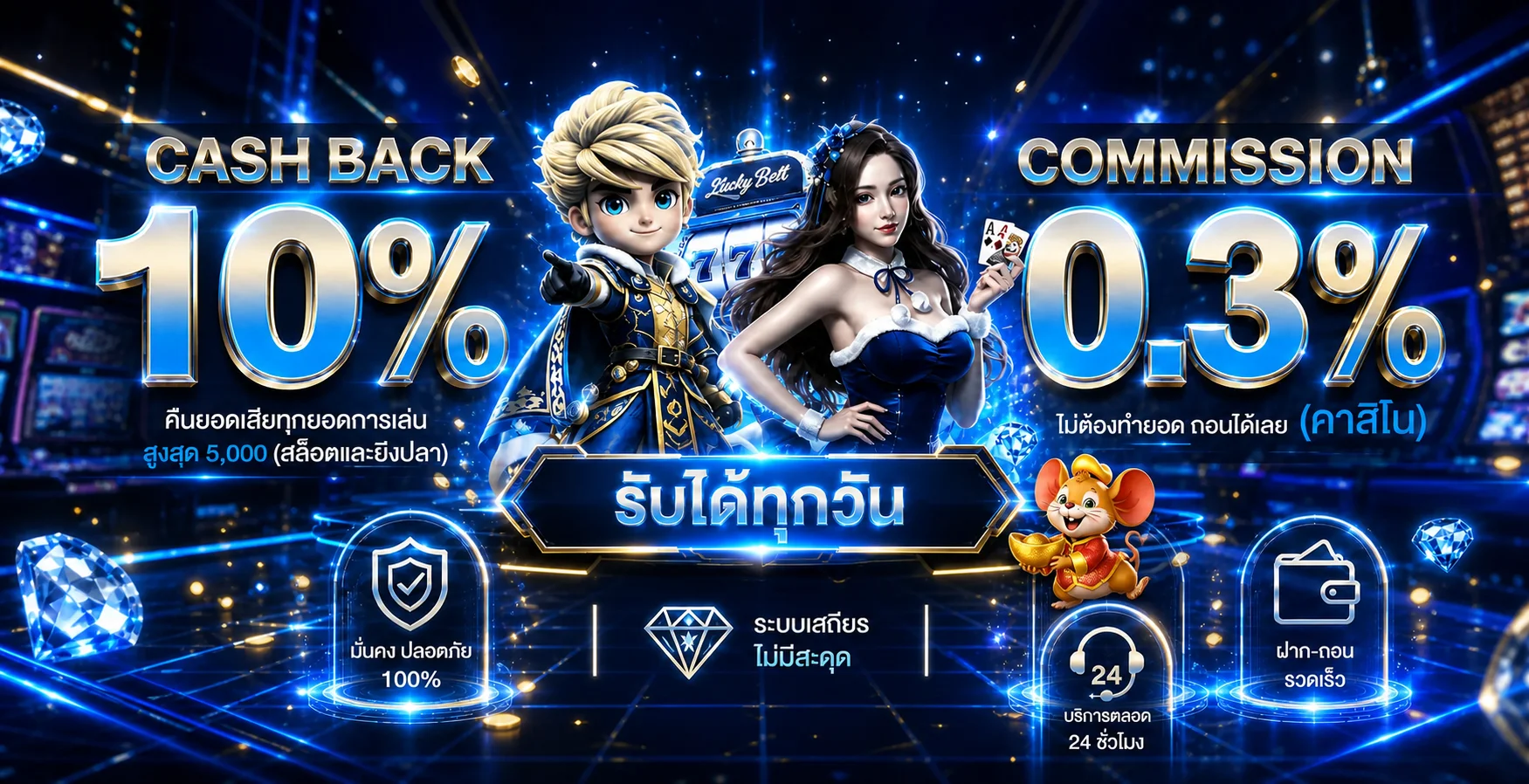 แบนเนอร์ VVIP175 ระบบคืนยอดและบริการสมาชิก